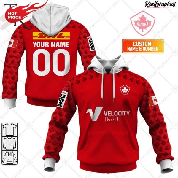 rugby 7s 2024 canada jersey style hoodie