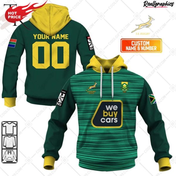 rugby 7s 2024 south african springboks jersey style hoodie