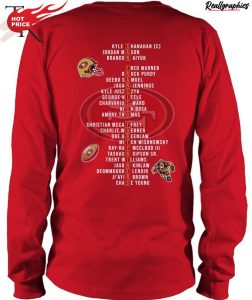 san francisco 49ers faithful to the bay 2023 nfc champions unisex shirt