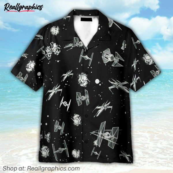 spaceship star wars cosplay costume hawaiian shirt