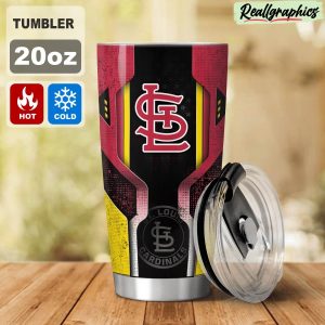 st louis cardinals 3d travel stainless steel tumbler