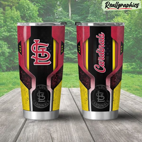 st louis cardinals 3d travel stainless steel tumbler