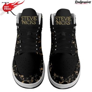 stevie nicks special black and gold air jordan 1 hightop sneaker boots