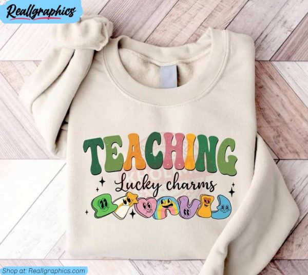 teaching lucky charms shirt, st patricks unisex shirt