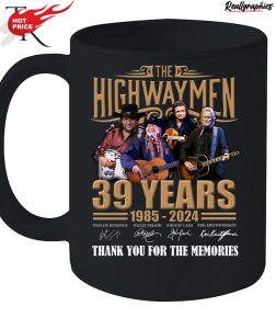 the highwaymen 39 years 1985 - 2024 thank you for the memories unisex shirt