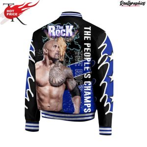 the rock the people's champs baseball jacket