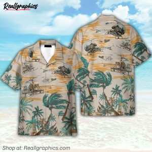 us army bell h button's up shirts, hawaiian shirt