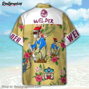 welder button's up shirts, hawaiian shirt