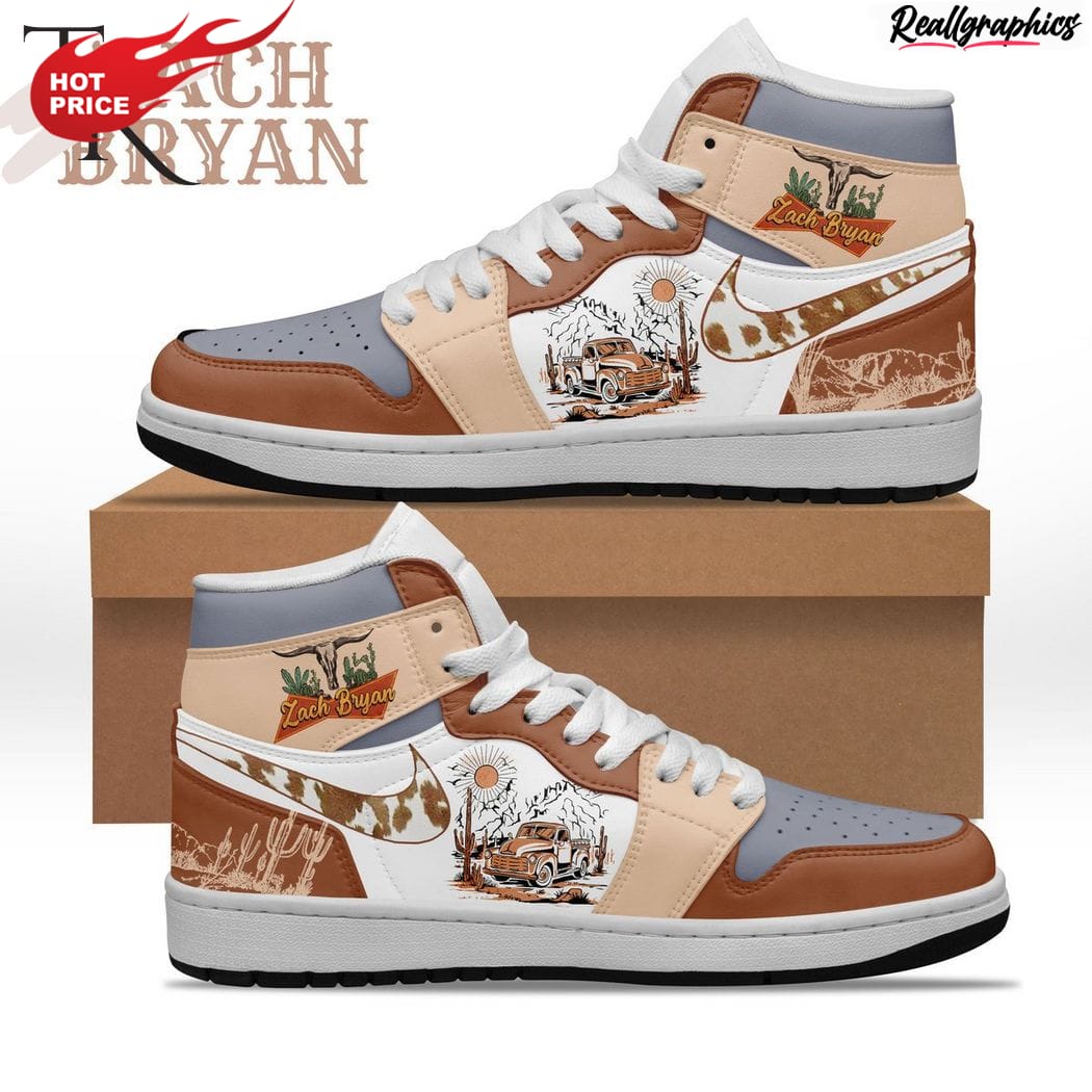 zach bryan air jordan 1 hightop sneaker boots