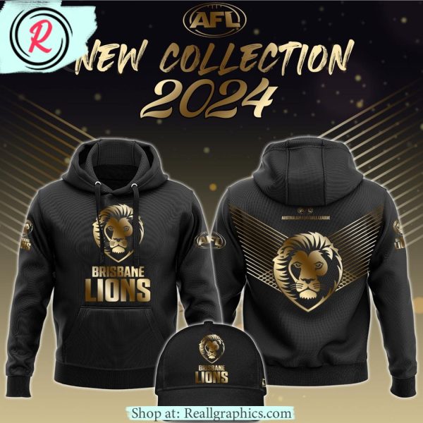 afl brisbane lions new collection 2024 all over printed hoodie