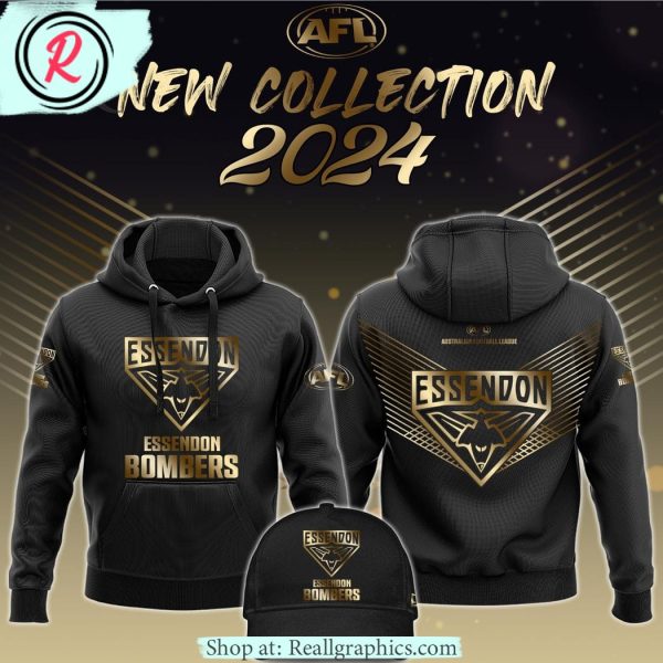 afl essendon bombers new collection 2024 all over printed hoodie