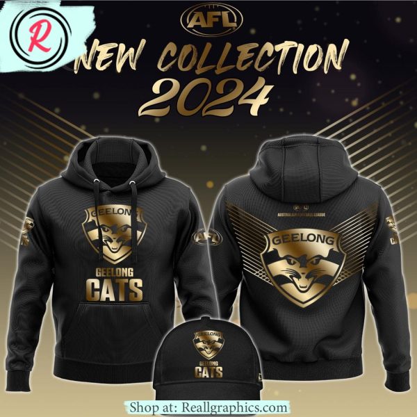afl geelong cats new collection 2024 all over printed hoodie