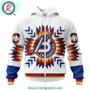 ahl bridgeport islanders special design with native pattern hoodie