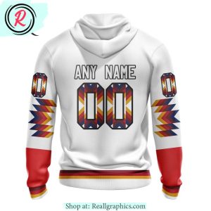 ahl chicago wolves special design with native pattern hoodie