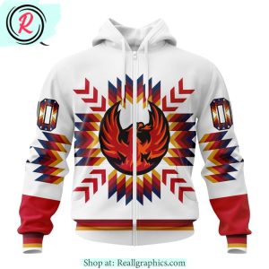 ahl coachella valley firebirds special design with native pattern hoodie