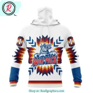 ahl hartford wolf pack special design with native pattern hoodie