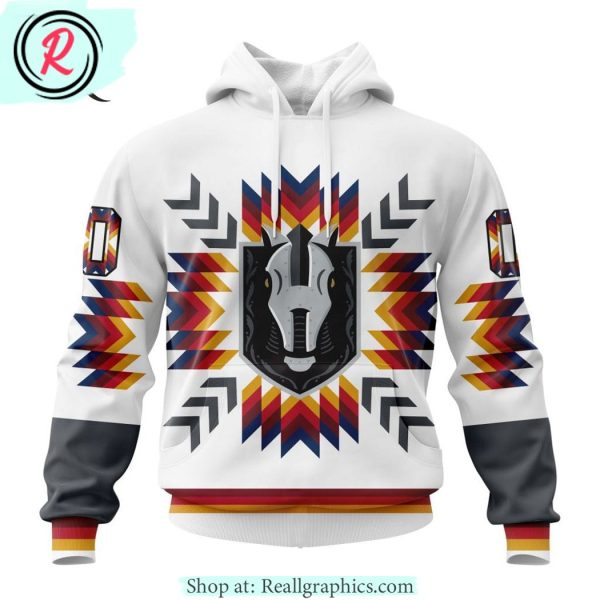 ahl henderson silver knights special design with native pattern hoodie