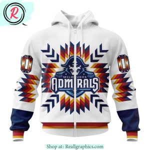 ahl milwaukee admirals special design with native pattern hoodie