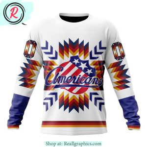 ahl rochester americans special design with native pattern hoodie