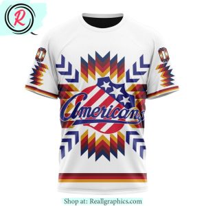 ahl rochester americans special design with native pattern hoodie