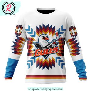ahl san diego gulls special design with native pattern hoodie