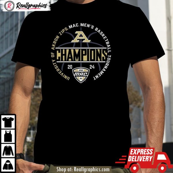 akron zips 2024 mac men's basketball conference tournament champions unisex shirt