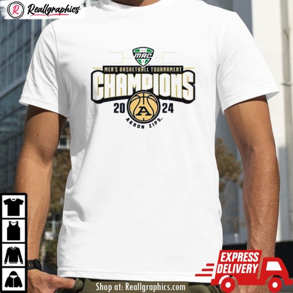 akron zips 2024 mac tournament basketball champions shirt