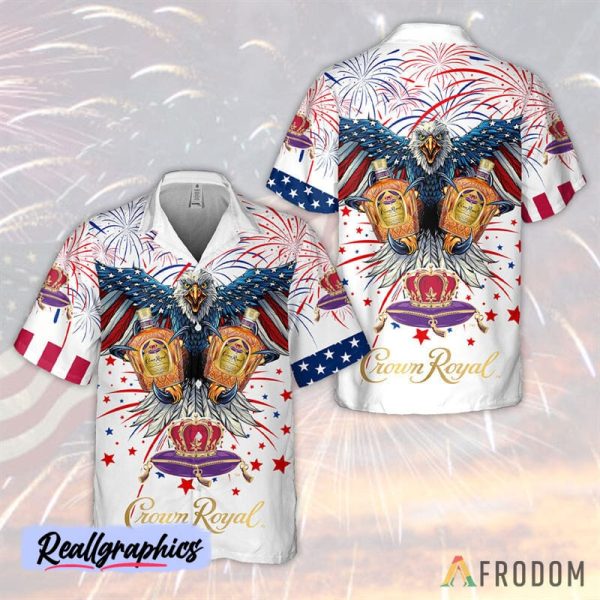 aloha fireworks independence day crown royal hawaiian shirt