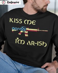america flag kiss me i'm irish unisex shirt, hoodie, sweatshirt