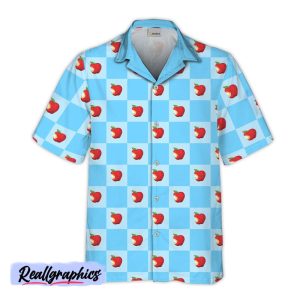 angry orchard checkerboard hawaiian shirt
