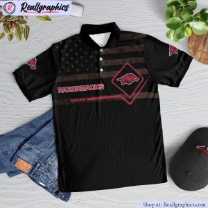 arkansas razorbacks american flag polo shirt, arkansas razorbacks merchandise