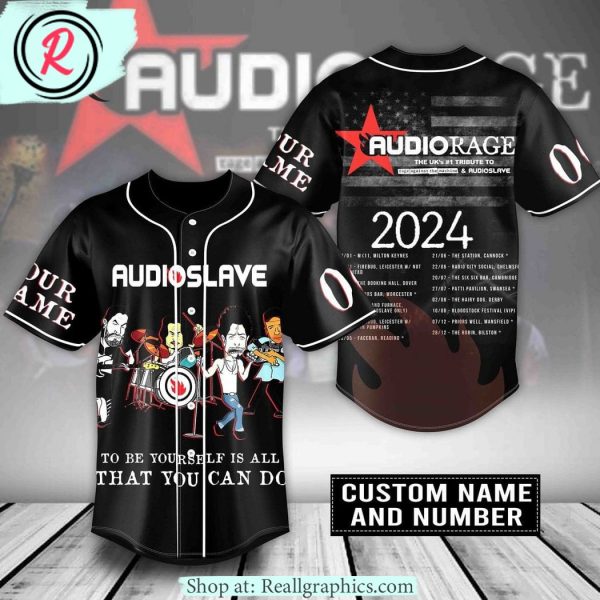 audioslave 2024 custom baseball jersey