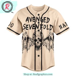 avenged sevenfold life is but a dream tour custom baseball jersey