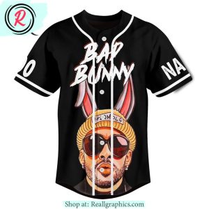 bad bunny most wanted tour custom baseball jersey