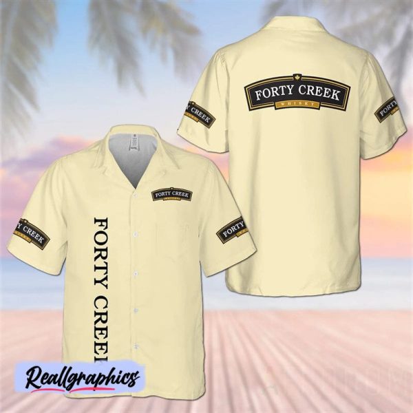 basic printed forty creek whisky hawaii shirt