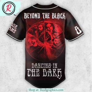 beyond the black dancing in the dark custom baseball jersey