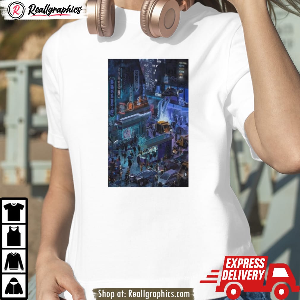 blade runner moon island arts poster shirt