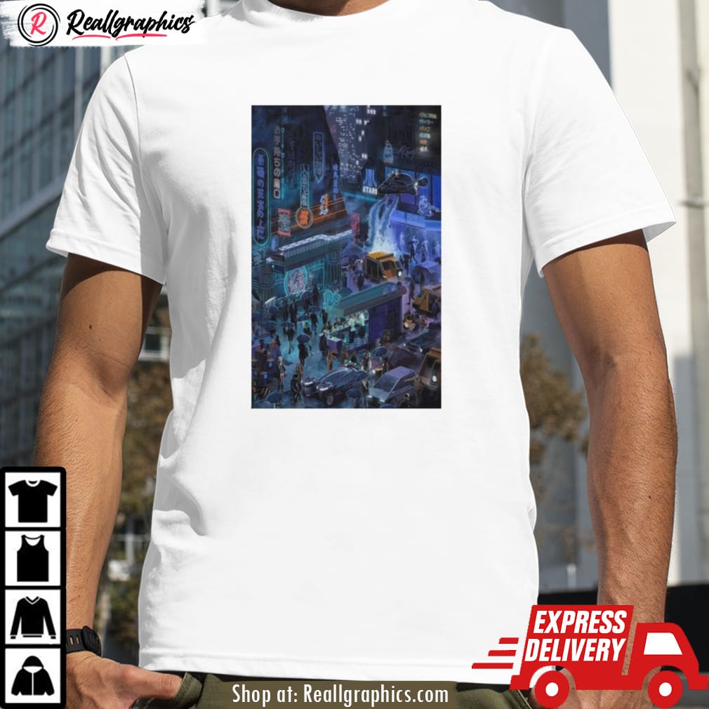 blade runner moon island arts poster shirt