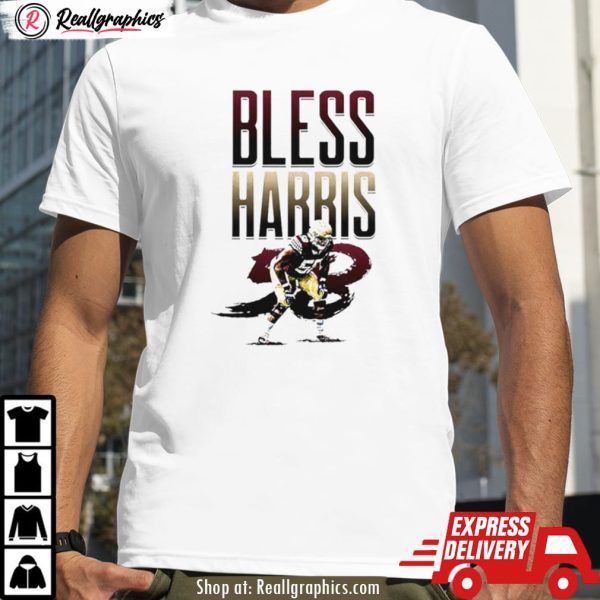 bless harris number 58 florida state seminoles football player pose shirt