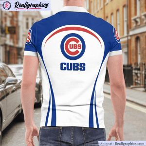 chicago cubs curve casual polo shirt, chicago cubs gifts for fans