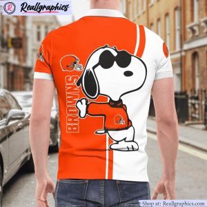 cleveland browns snoopy polo shirt, cleveland browns gear