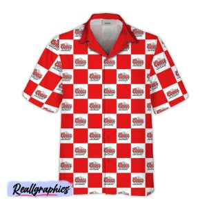 coors light checkerboard hawaiian shirt