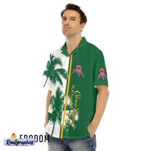 crown royal regal apple tropical coconut trees hawaiian shirt