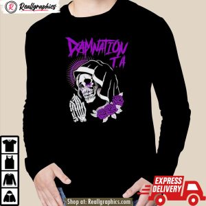 damnation t.a skull prayer shirt