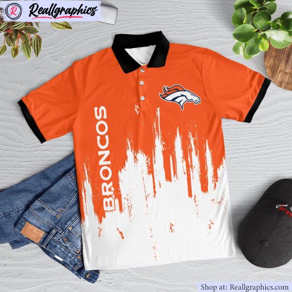 denver broncos lockup victory polo shirt, denver broncos merchandise