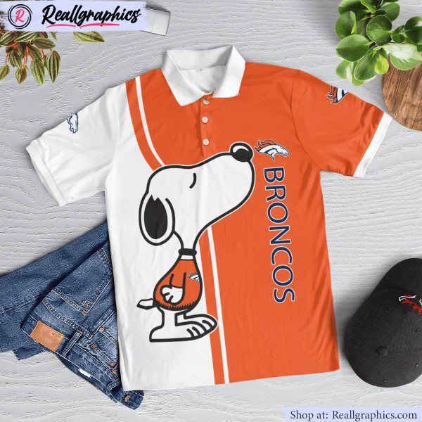 denver broncos snoopy polo shirt, denver broncos fan shirt for sale