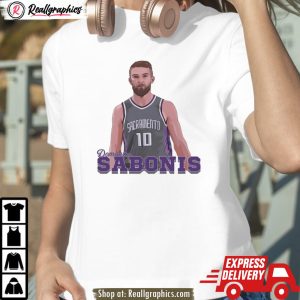 domantas sabonis sacramento kings basketball shirt