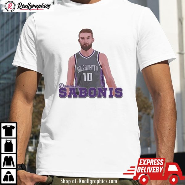 domantas sabonis sacramento kings basketball shirt