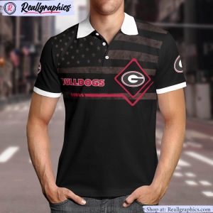 georgia bulldogs american flag polo shirt, georgia bulldogs apparel