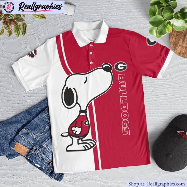 georgia bulldogs snoopy polo shirt, bulldogs gear